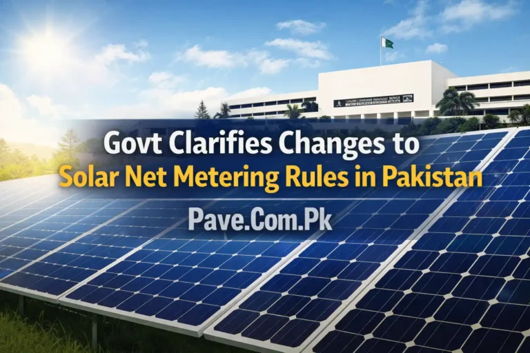 Govt Clarifies Changes to Solar Net Metering Rules in Pakistan