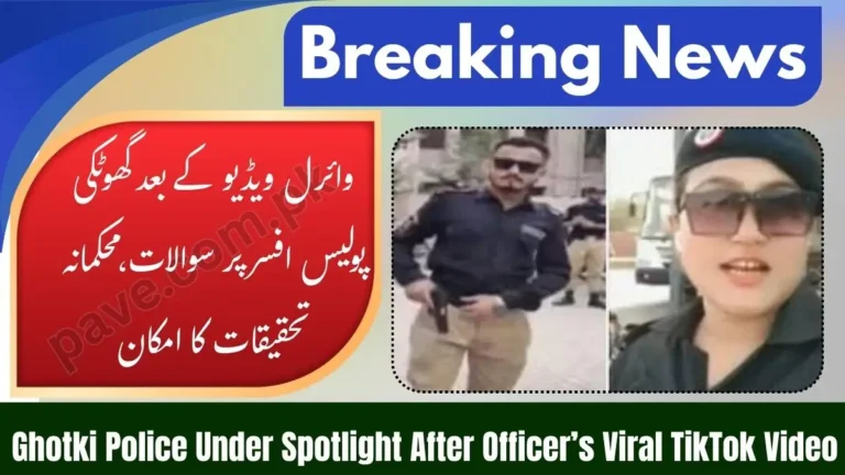 Ghotki Police Officer Viral TikTok Video Sparks Debate Over Duty Conduct