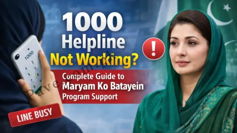 Breaking: 1000 Helpline Not Working? Complete Guide to Maryam Ko Batayein Program Support 2026 5 Breaking: 1000 Helpline Not Working? Complete Guide to Maryam Ko Batayein Program Support 2026