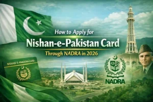 How to Apply for Nishan-e-Pakistan Card Through NADRA in 2026 5 How to Apply for Nishan-e-Pakistan Card Through NADRA in 2026
