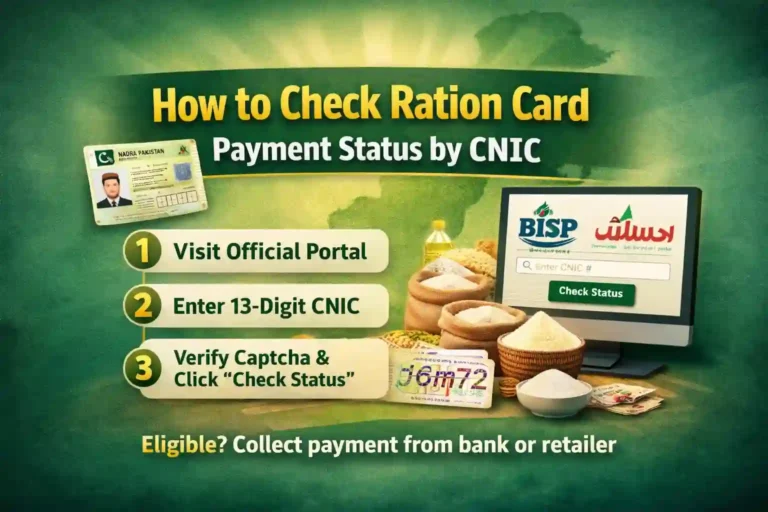 How to Check Ration Card Payment Status by CNIC 20 How to Check Ration Card Payment Status by CNIC