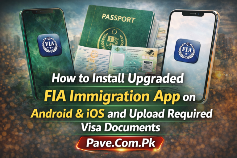 How to Install upgraded FIA Immigration App on Android & iOS and Upload Required Visa Documents