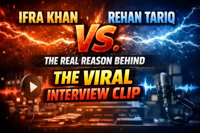 Ifra Khan vs. Rehan Tariq: The Real Reason Behind the Viral Interview Clip