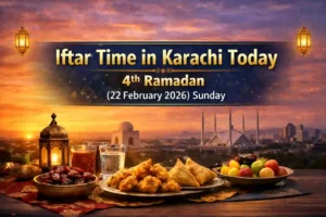 Iftar Time in Karachi Today 4th Ramadan (22 February 2026) Sunday 2 Iftar Time in Karachi Today 4th Ramadan (22 February 2026) Sunday