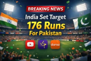 Breaking News: India Set Target 176 Runs For Pakistan 10 India Set Target 176 Runs For Pakistan