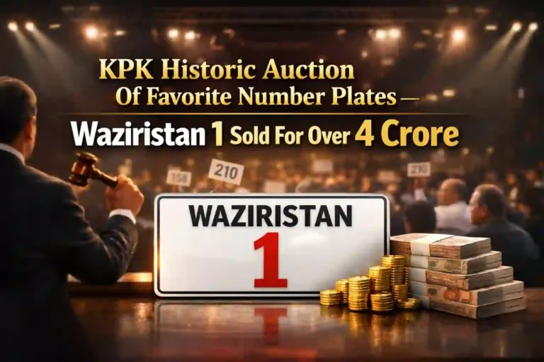 KPK Historic Auction Of Favorite Number Plates – Waziristan 1 Sold For Over 4 Crore 4 KPK Historic Auction Of Favorite Number Plates – Waziristan 1 Sold For Over 4 Crore
