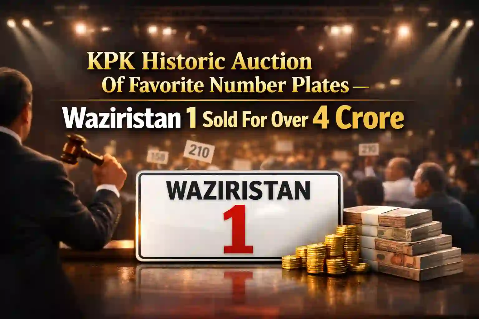 KPK Historic Auction Of Favorite Number Plates – Waziristan 1 Sold For Over 4 Crore 1 KPK Historic Auction Of Favorite Number Plates – Waziristan 1 Sold For Over 4 Crore