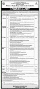 Ministry of Climate Change Announces New Government Jobs in Islamabad