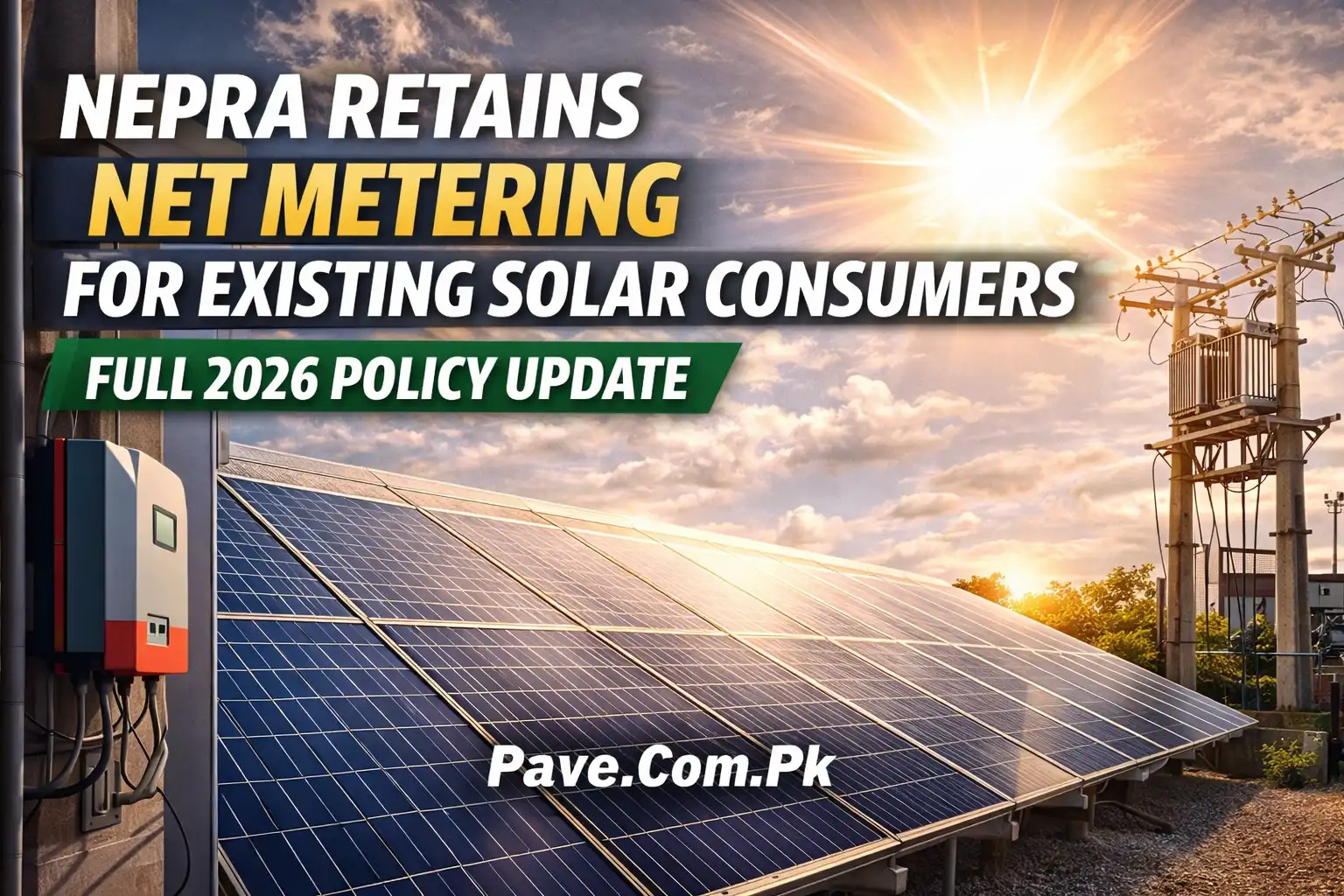 NEPRA Retains Net Metering for Existing Solar Consumers – Full 2026 Policy Update 1 NEPRA Retains Net Metering for Existing Solar Consumers – Full 2026 Policy Update