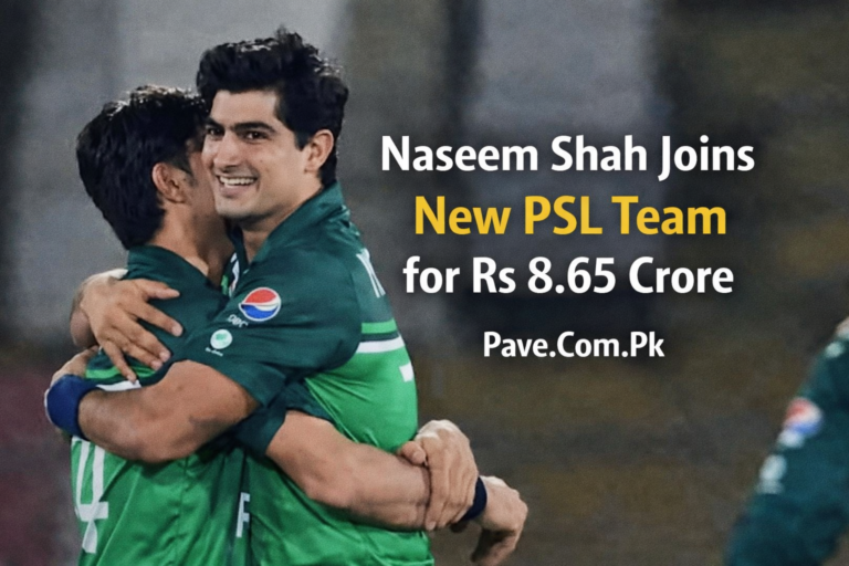 Naseem Shah Joins New PSL Team for Rs 8.65 Crore