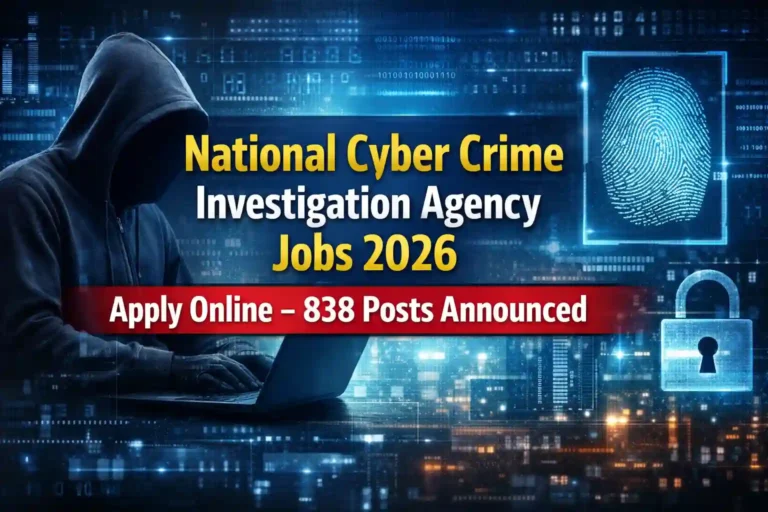 National Cyber Crime Investigation Agency Jobs 2026 Apply Online