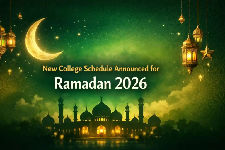 New College Schedule Announced for Ramadan 2026 6 New College Schedule Announced for Ramadan 2026