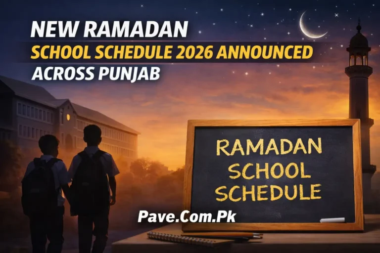 New Ramadan School Schedule 2026 Announced Across Punjab 6 New Ramadan School Schedule 2026 Announced Across Punjab