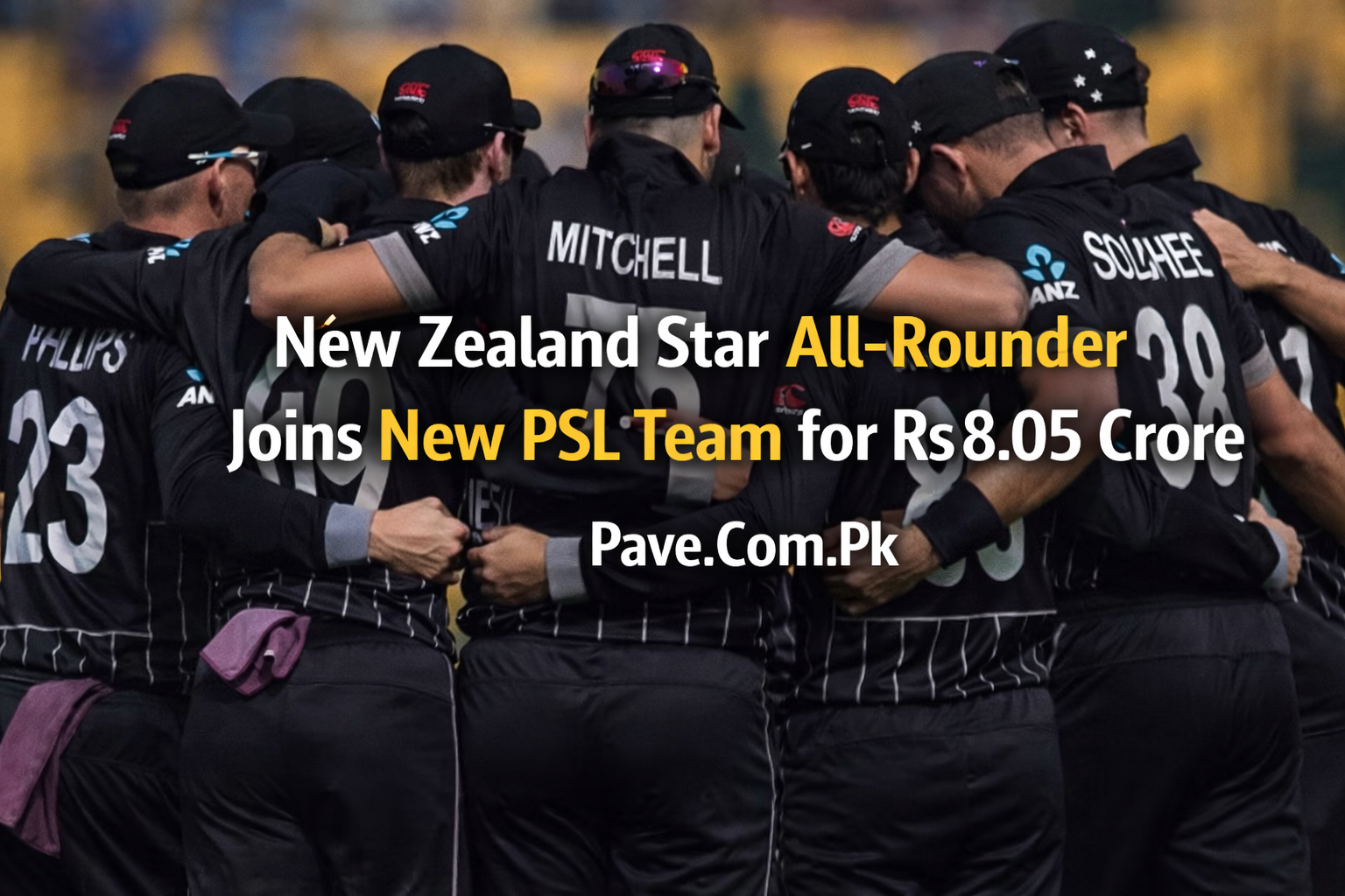 New Zealand Star All Rounder Joins New PSL Team for Rs 8.05 Crore
