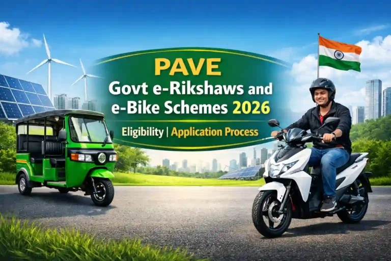 Who Qualifies For PAVE Govt e-Rikshaws & e-Bike Schemes 2026 & What’s Application Process 6 PAVE Govt e-Rikshaws and e-Bike Schemes 2026 Eligibility Application Process