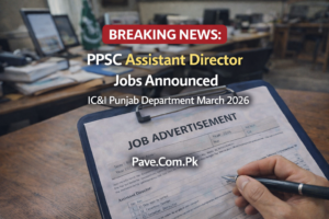 PPSC Announces Vacancies Of Assistant Directors in ICI Punjab Department March 2026