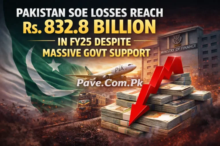 Pakistan SOE Losses Reach Rs. 832.8 Billion in FY25 Despite Massive Govt Support 31 Pakistan SOE Losses Reach Rs. 832.8 Billion in FY25 Despite Massive Govt Support