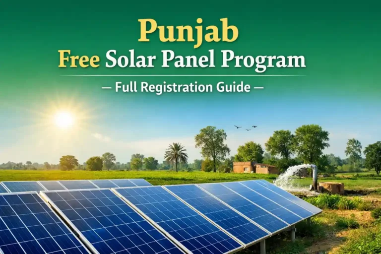 Punjab Free Solar Panel Program – Full Registration Guide