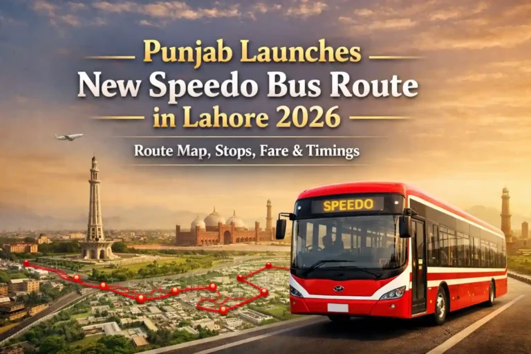 Punjab Launches New Speedo Bus Route in Lahore 2026