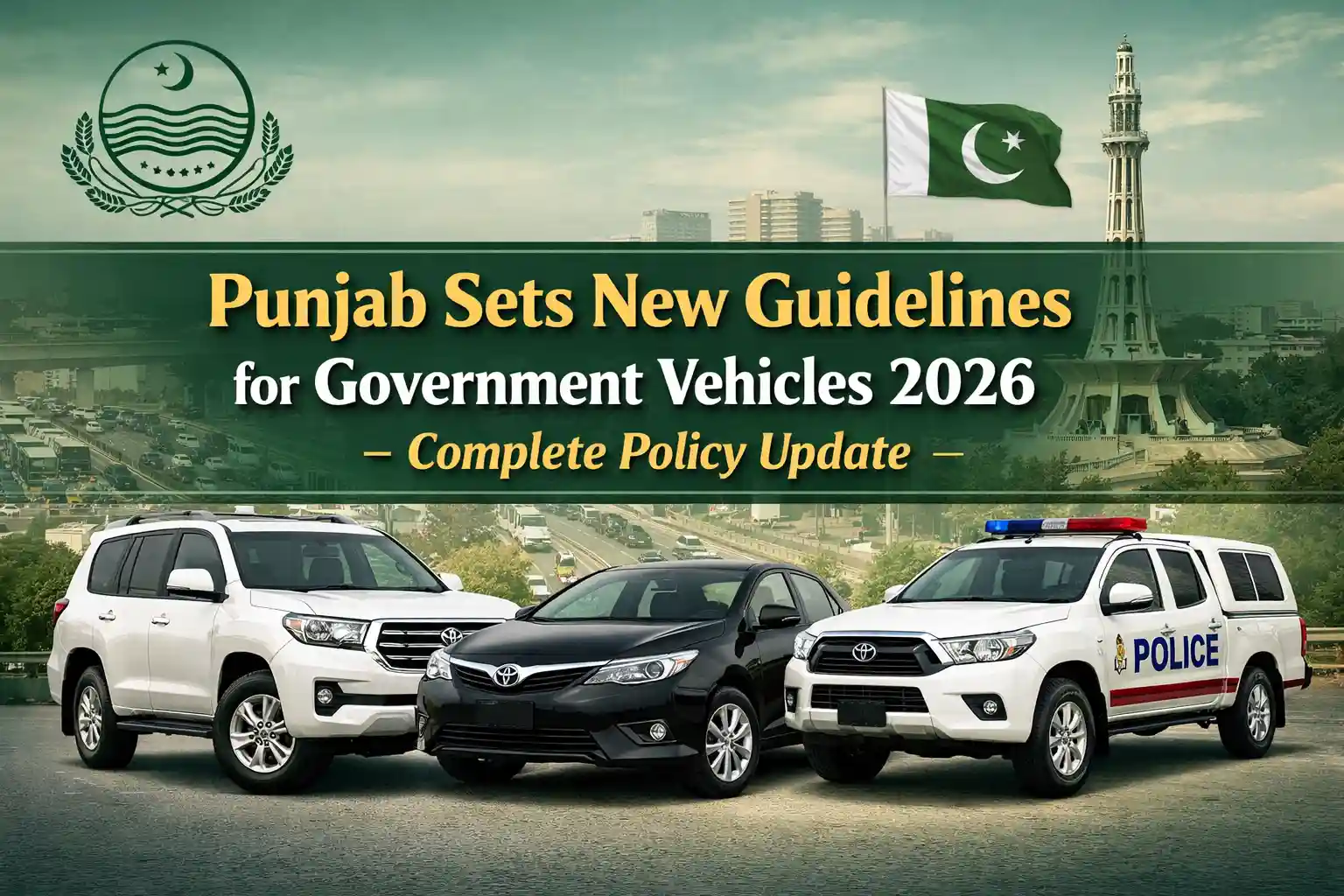 Punjab Sets New Guidelines for Government Vehicles 2026 – Complete Policy Update 1 Punjab Sets New Guidelines for Government Vehicles 2026
