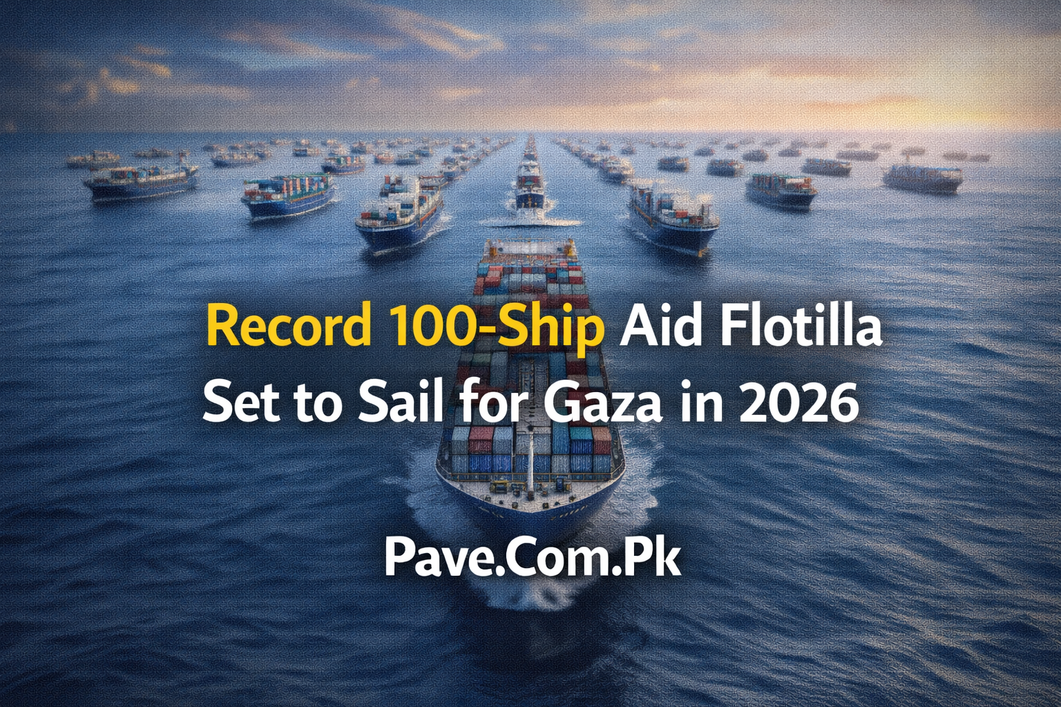 Record 100 Ship Aid Flotilla Set to Sail for Gaza in 2026