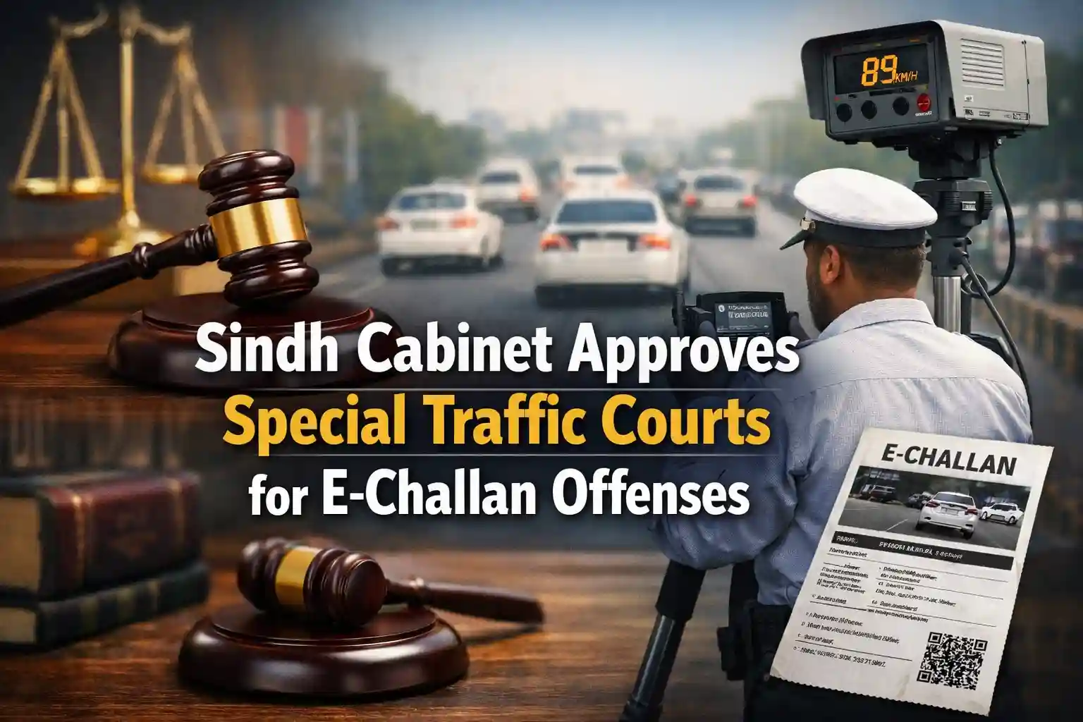 Sindh Cabinet Approves Special Traffic Courts for E-Challan Offenses