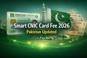Smart CNIC Card Fee 2026 Pakistan Updated 14 Smart CNIC Card Fee 2026 Pakistan Updated