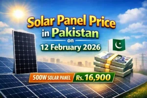 Solar Panel Price in Pakistan on 12 February 2026