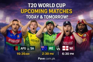 T20 World Cup Upcoming Matches Today & Tomorrow