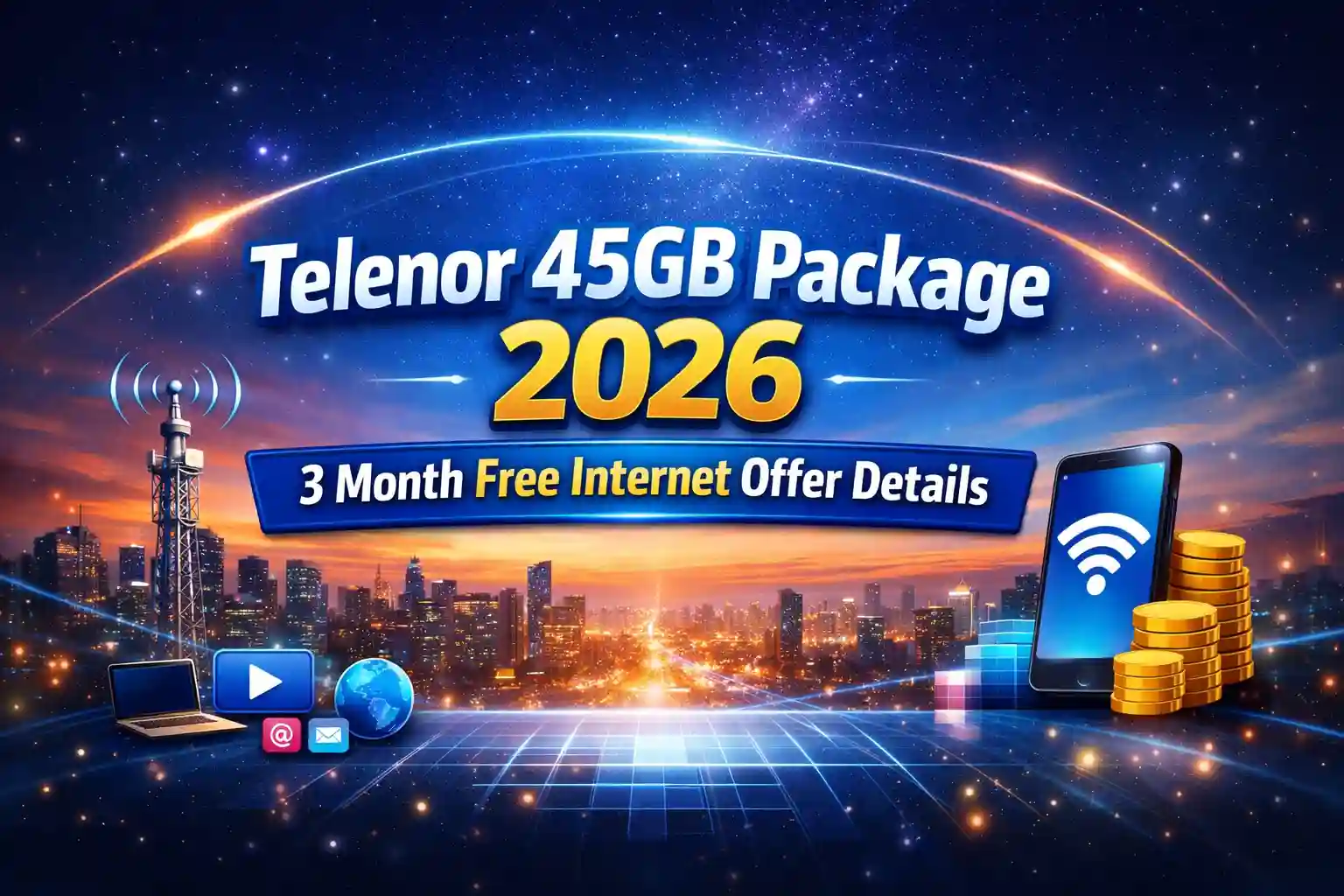 Telenor 45GB Package 2026 – 3 Month Free Internet Offer Details 1 Telenor 45GB Package 2026 – 3 Month Free Internet Offer Details