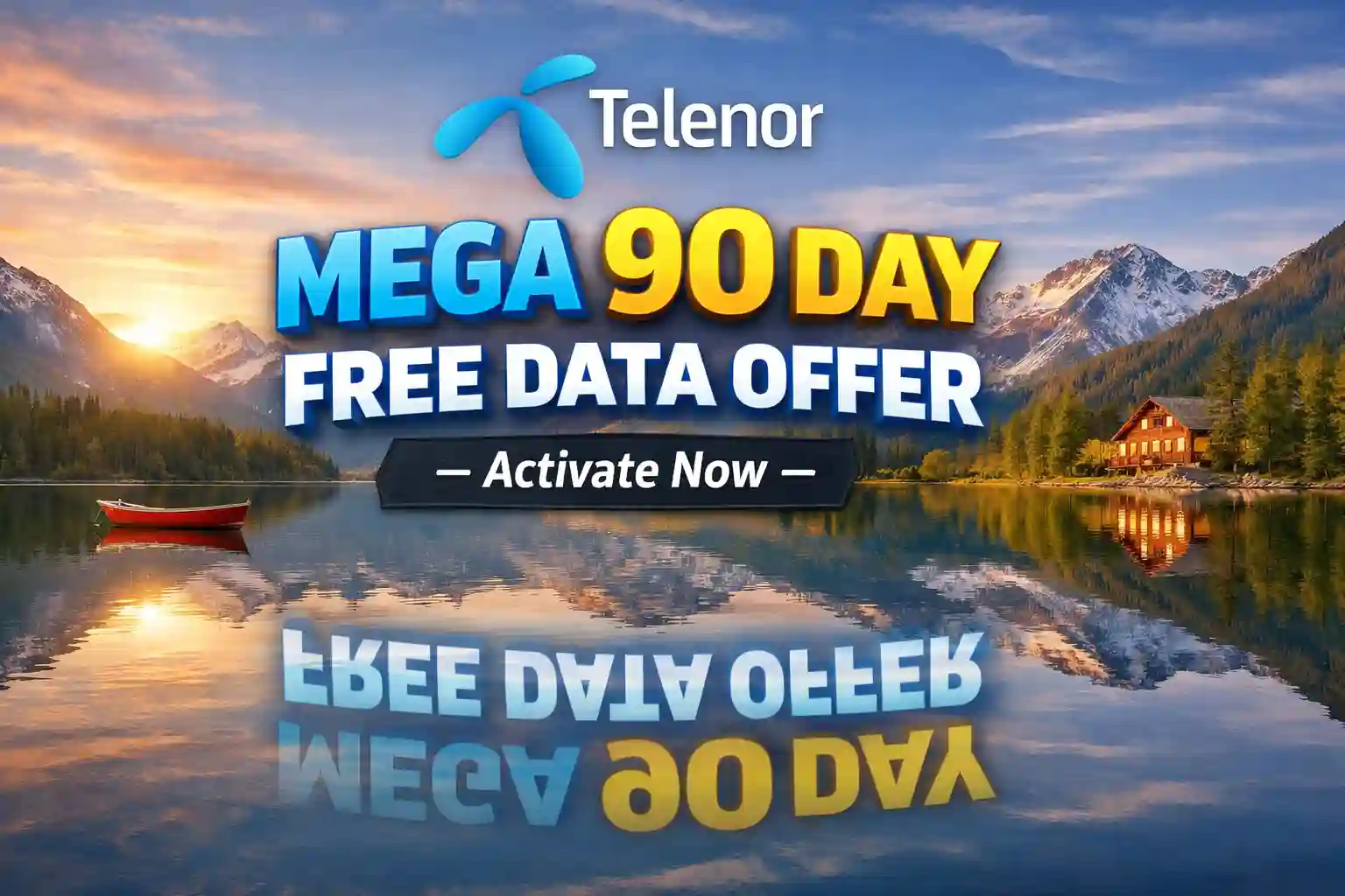 Telenor Mega 90 Day Free Data Offer – Activate Now 1 Telenor Mega 90 Day Free Data Offer – Activate Now