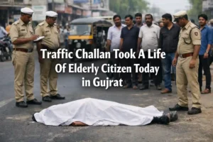 Traffic Challan Took A Life Of Elderly Citizen Today in Gujrat