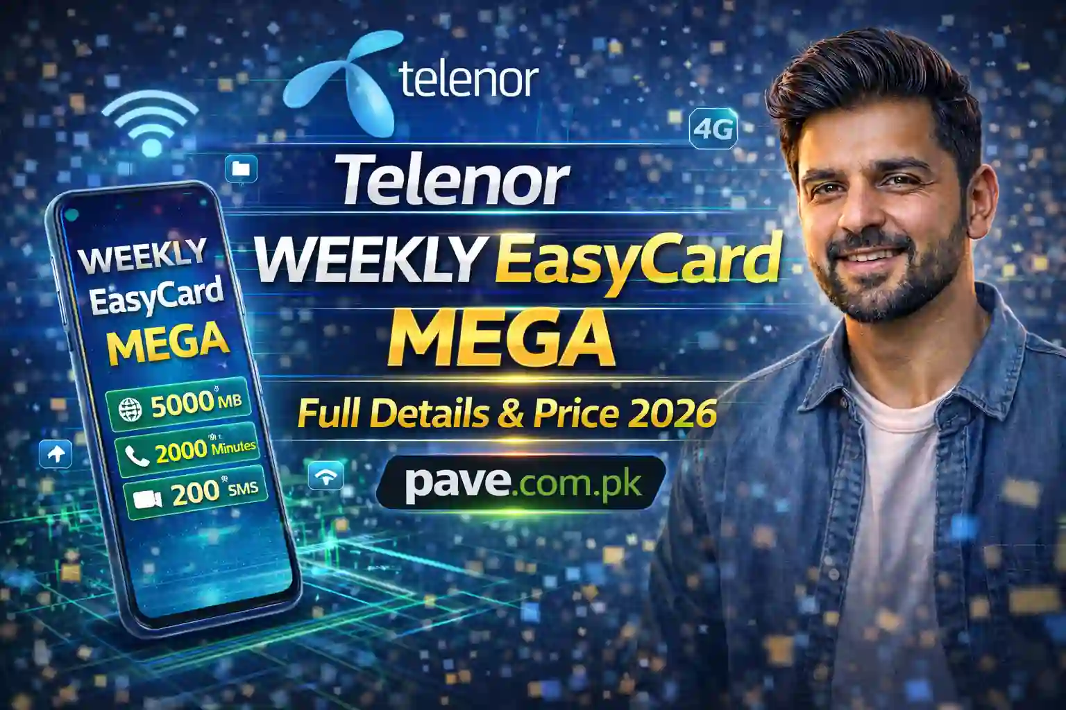 Telenor Weekly EasyCard Mega – Full Details & Price 2026 1 Telenor Weekly EasyCard Mega – Full Details & Price 2026