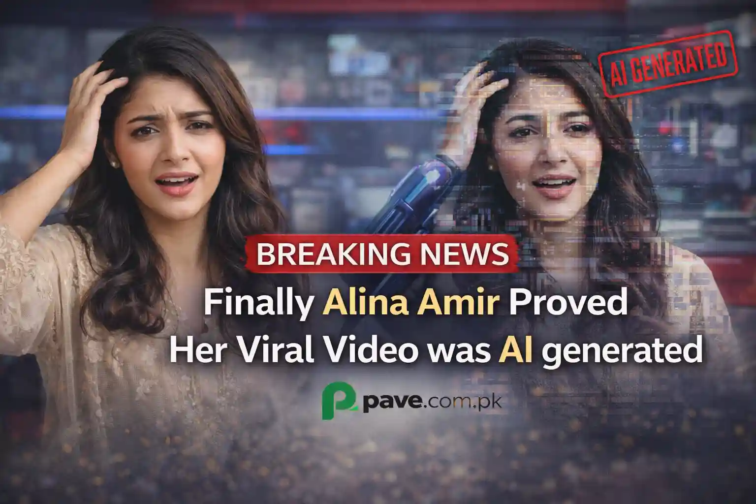 Breaking News: Finally Alina Amir Proved Her Viral Video was AI generated 1 Breaking News: Finally Alina Amir Proved Her Viral Video was AI generated
