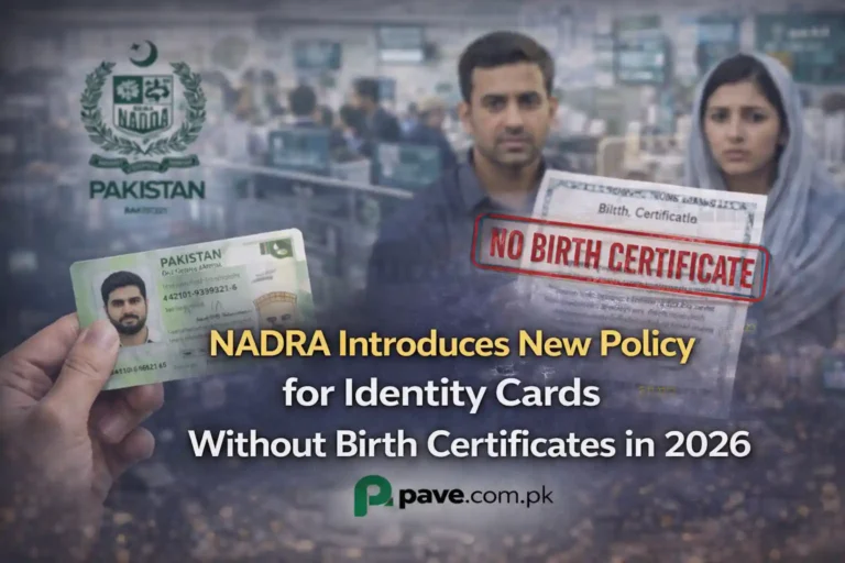 NADRA Introduces New Policy for Identity Cards Without Birth Certificates in 2026