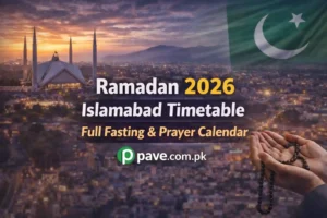 Ramadan 2026 Islamabad Timetable – Full Fasting & Prayer Calendar
