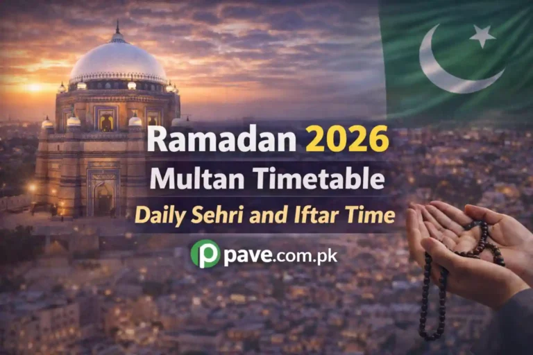 Ramadan 2026 Multan Timetable – Daily Sehri and Iftar Time