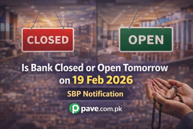 Is Bank Closed or Open Tomorrow on 19 Feb 2026 – SBP Notification