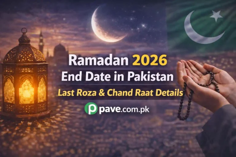 Ramadan 2026 End Date in Pakistan – Last Roza & Chand Raat Details
