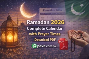 Ramadan 2026 Complete Calendar with Prayer Times – Download PDF